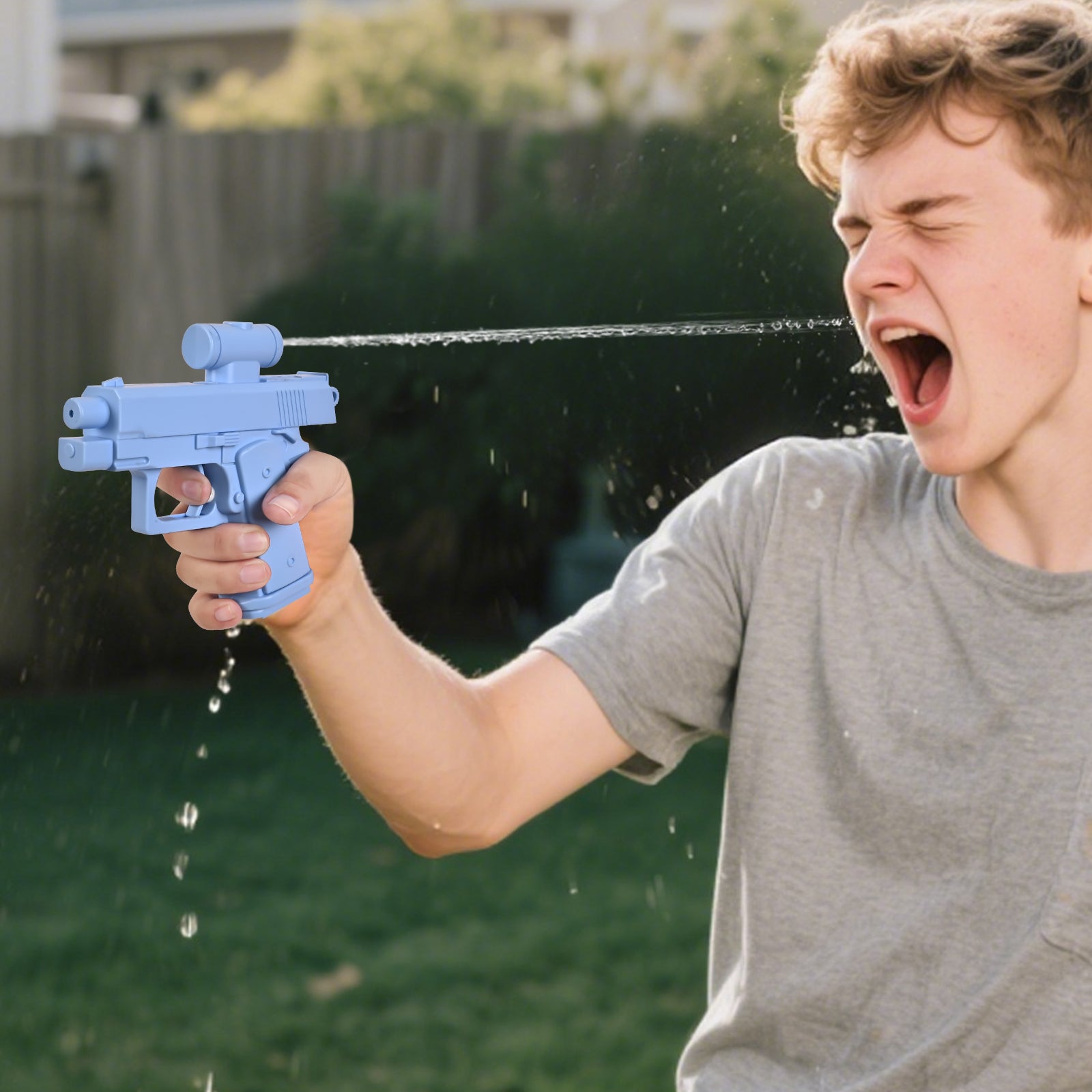 Prank Water Gun, Prank Gun, Prank Squirt Gun, Reverse Water Gun, for Parties School Office Prank Trick - 2 Packs!